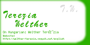 terezia welther business card